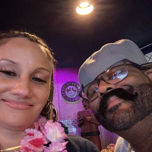 Couple looking 